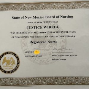 NCLEX CERTIFICATE UK